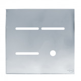 Placa p/ 3 Interrupores + Furo 4x4 - Novara Glass Espelhada